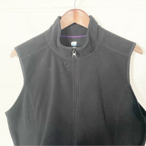 SJB Active Women’s Black Full-Zip Fleece Vest Size Large - Picture 4 of 7